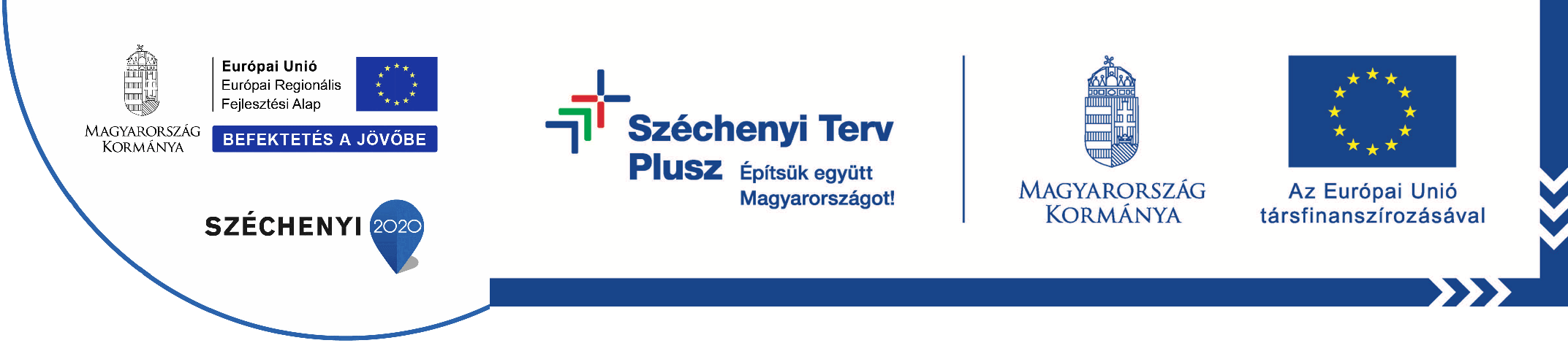 Széchenyi 2020 logó a felső pozícióban